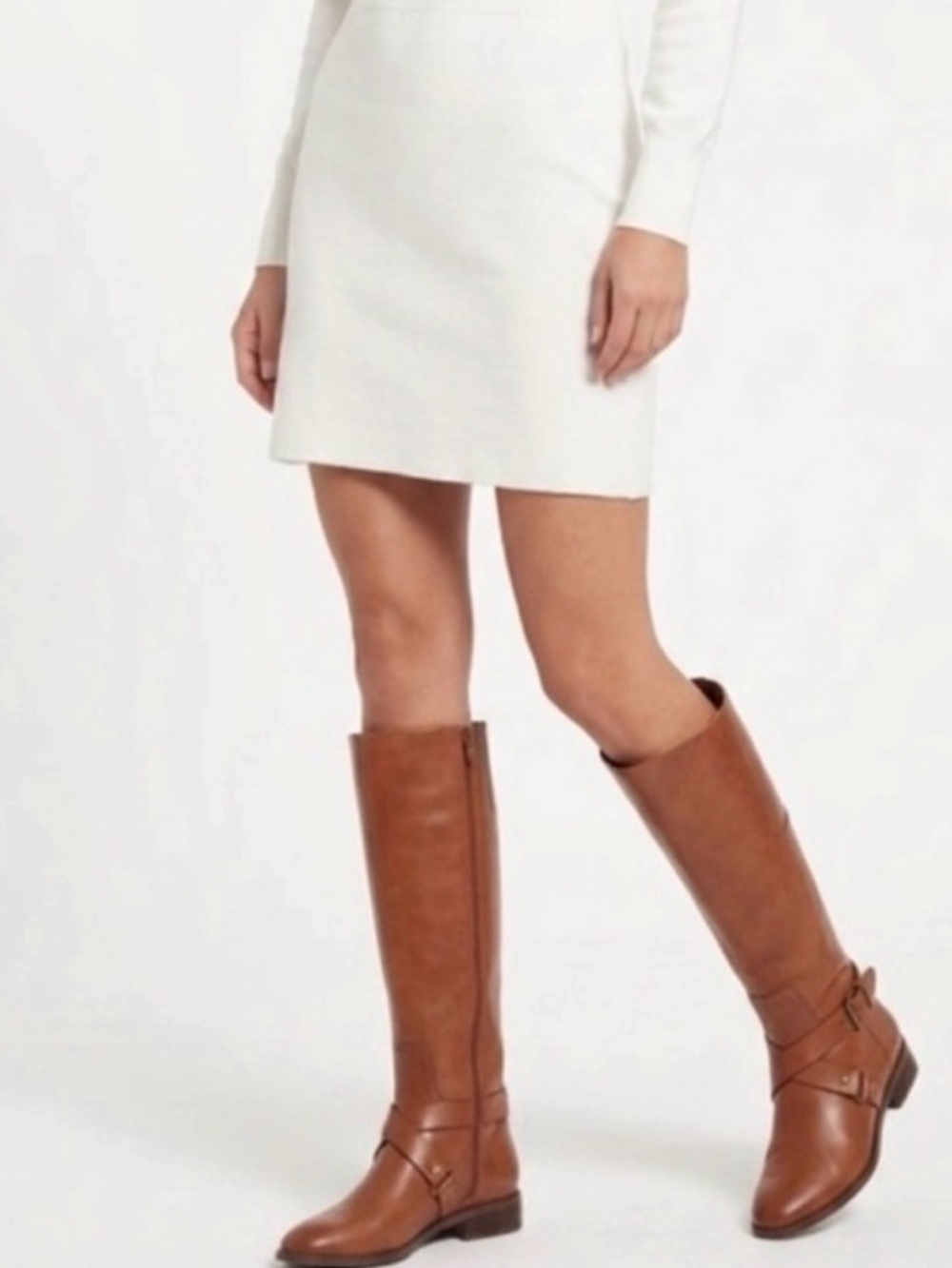 Nine West Womens Blogger Harness Leather Riding Boots size 7 like new